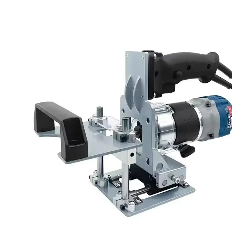 Portable Mini Grooving Machine Rack 2-in-1 Woodworking Mold Trimmer Milling Machine Cutter Connection Positioning Holder Stand