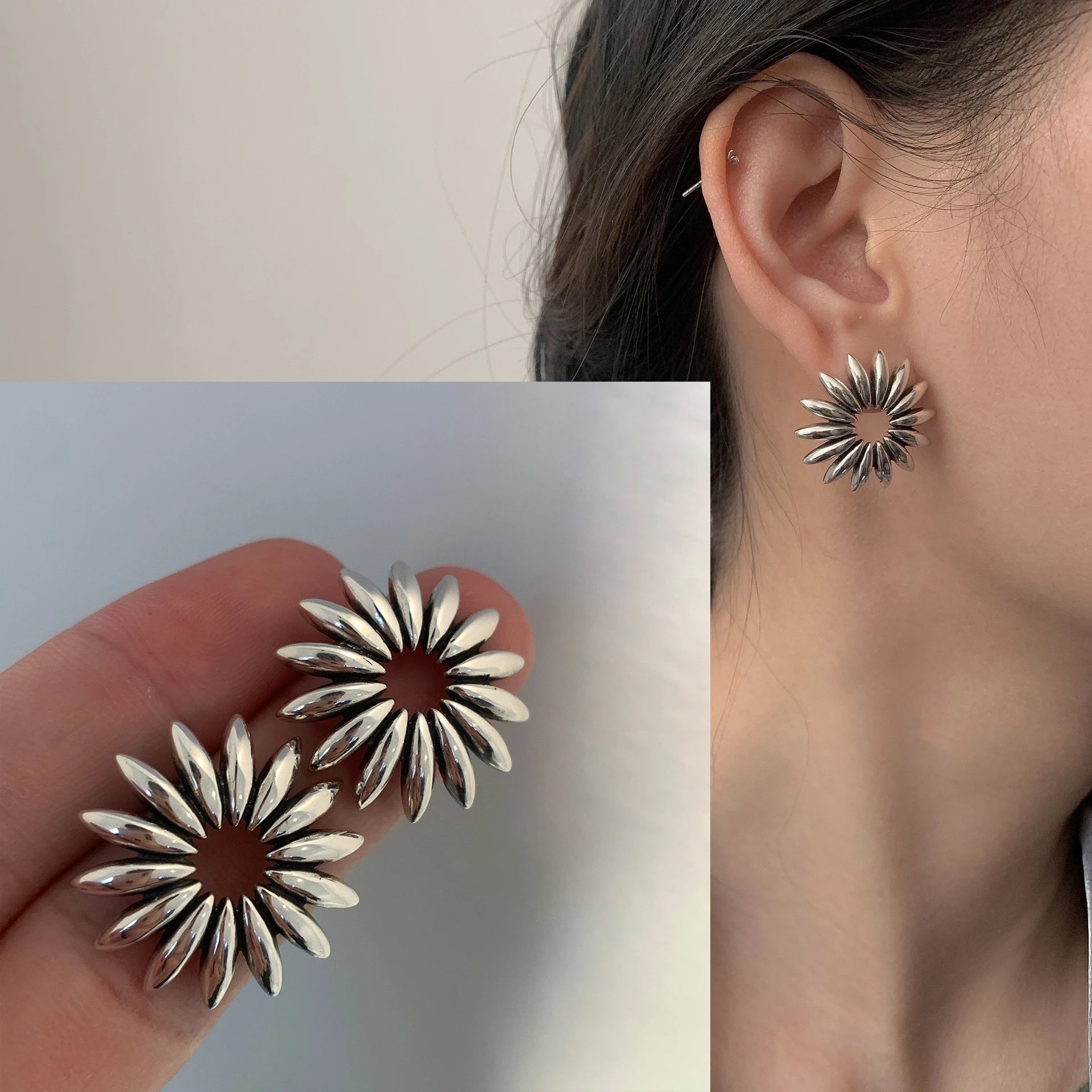 925 Sterling Silver Star Earring for Women Girl Personal Originality Trend Hip Hop Neutral Jewelry Gift Dropshipping