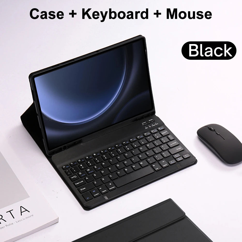 Case for Samsung Galaxy Tab S9 FE 10.9inch Detachable Bluetooth Keyboard Case For Samsung Tab S9 FE 10.9inch SM-X510/X516B