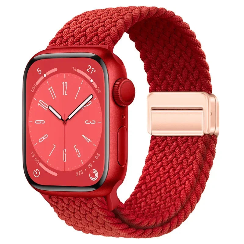 Nylon strap For Apple watch 11 10 42mm 46mm 9 8 7 45mm 41mm Ultra 3/2/1 49mm Magnetic wristband For iWatch 6 5 4 3 SE 44mm 40mm
