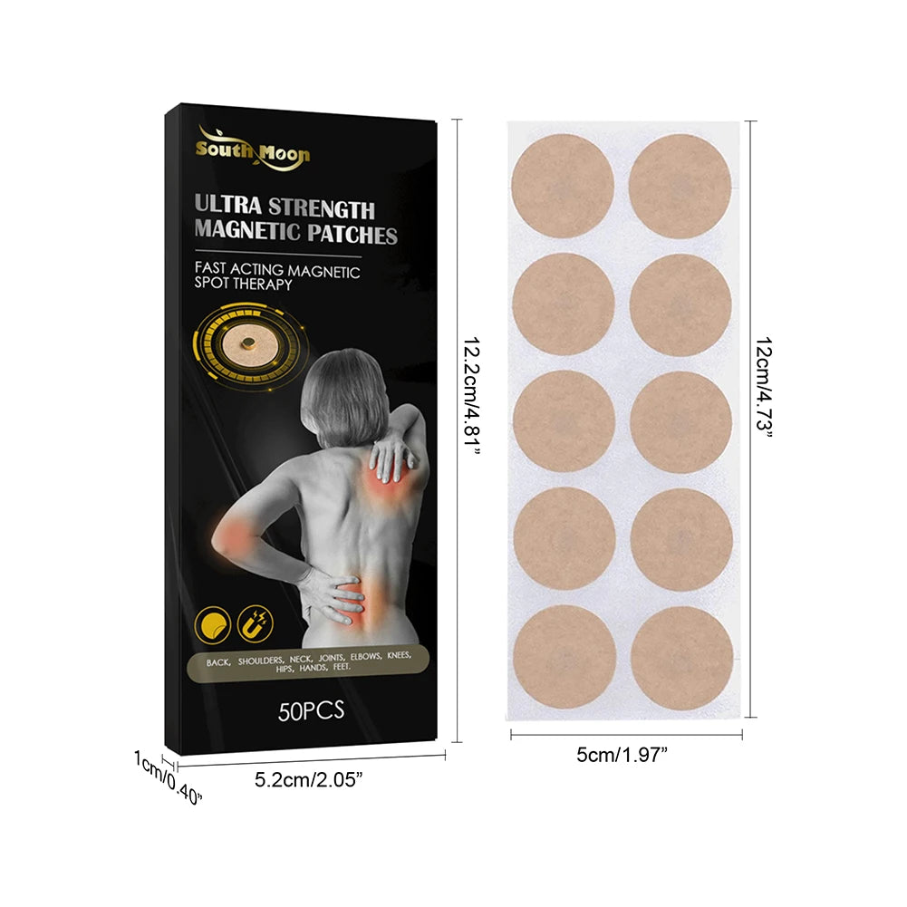 50pcs/Box Magnetic Acupoint Patches Magnet Acupuncture  Plaster Neck Back