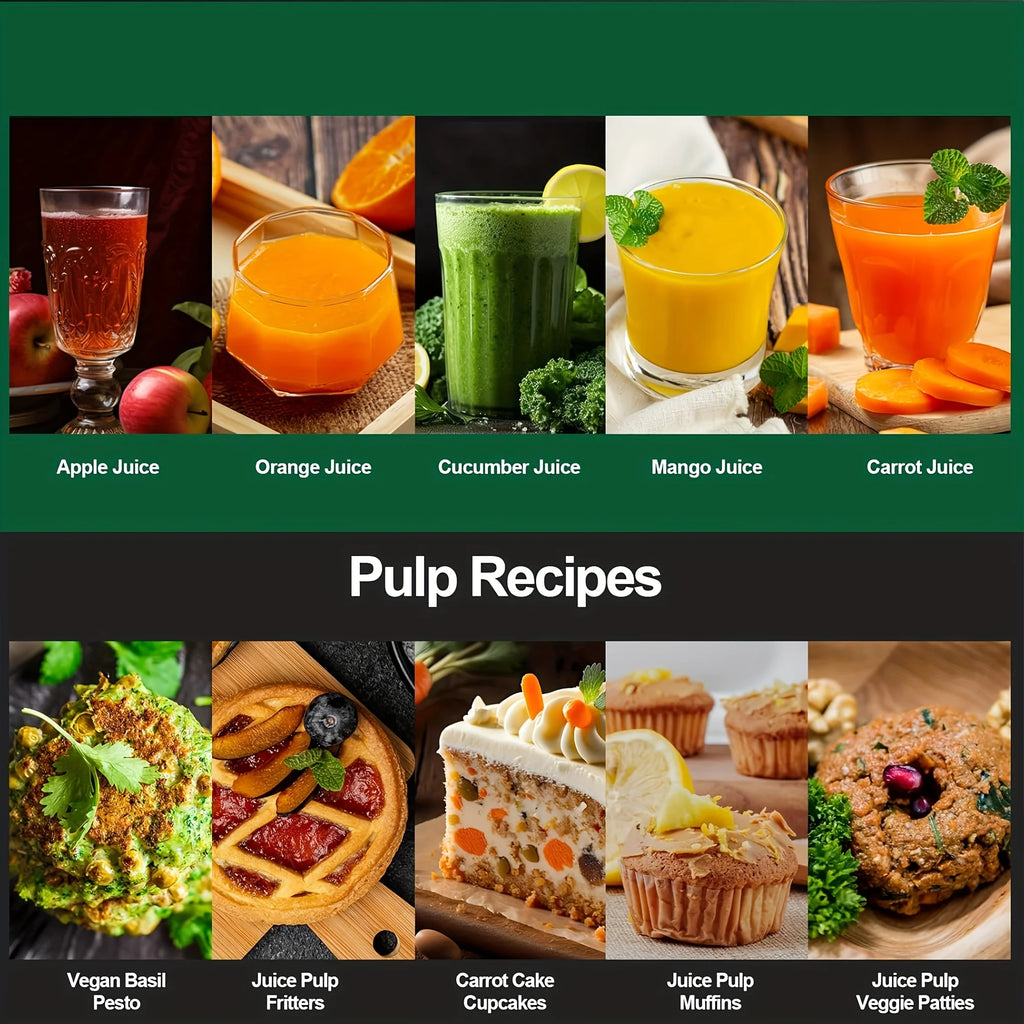 Multi-Function Juicer, Juice Blender, Mixer, Food Processor, 3-Inch Wide-Mouth Juicer Extractor for Vegetables And Fruits, 3-Speed Settings, Easy to Clean, Detachable, High Juice Yield, Fast Juicing, Quick Juice Extraction fo