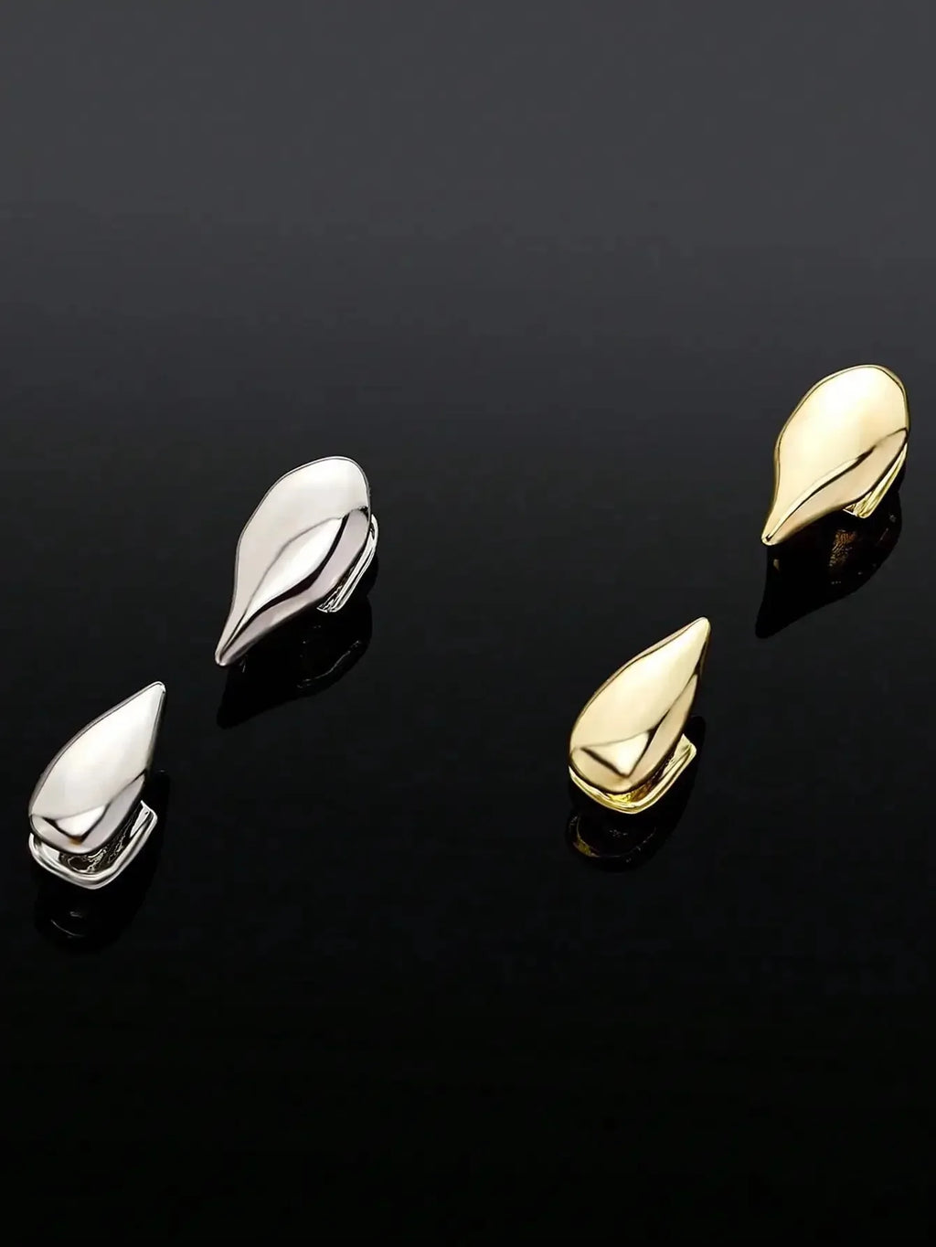 4Pcs Vampire Smooth Surface Small Tiger Teeth Upper And Lower Tooth Decoration Pointed Teeth Cosplay Accessory