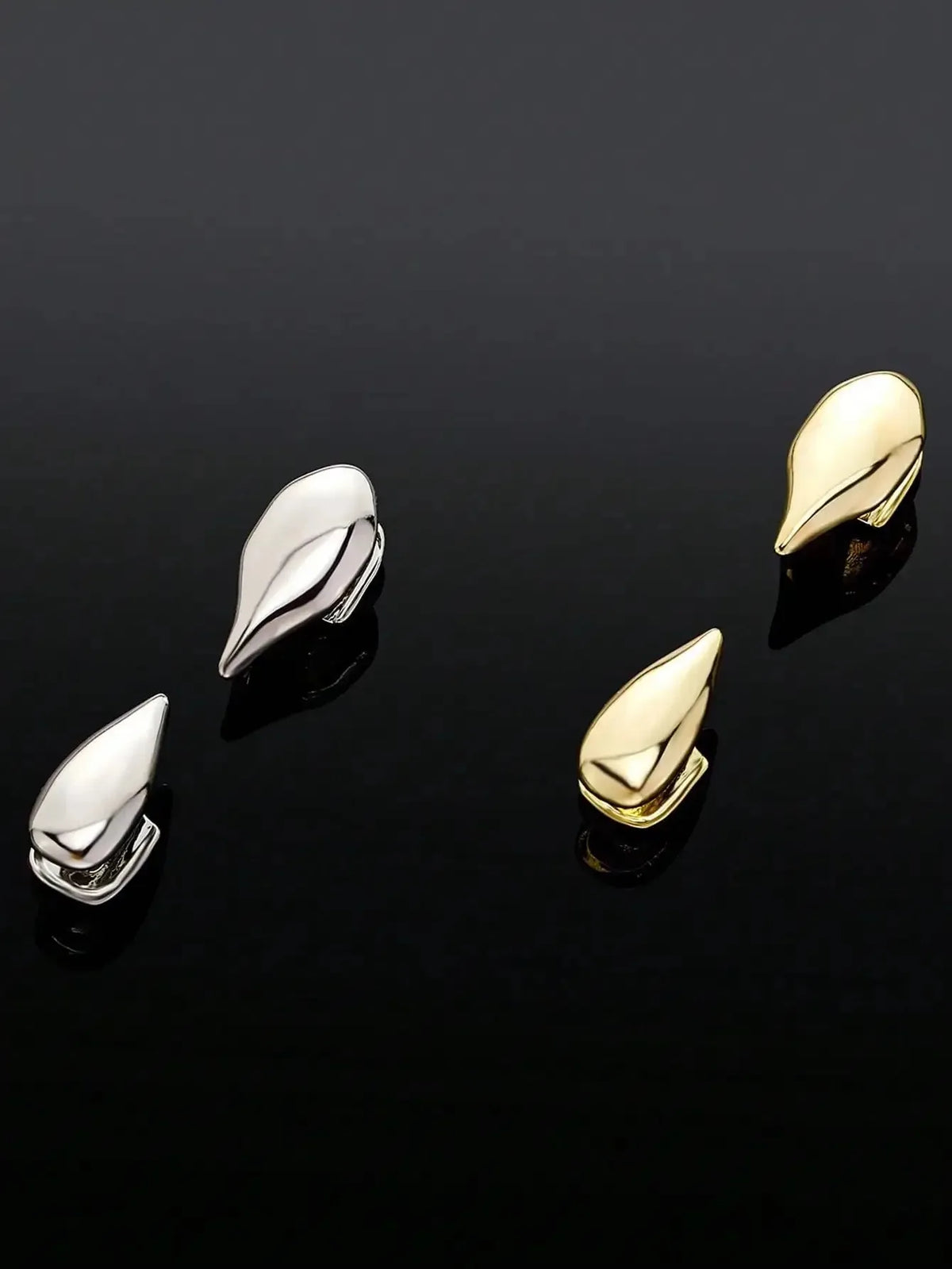 4Pcs Vampire Smooth Surface Small Tiger Teeth Upper And Lower Tooth Decoration Pointed Teeth Cosplay Accessory