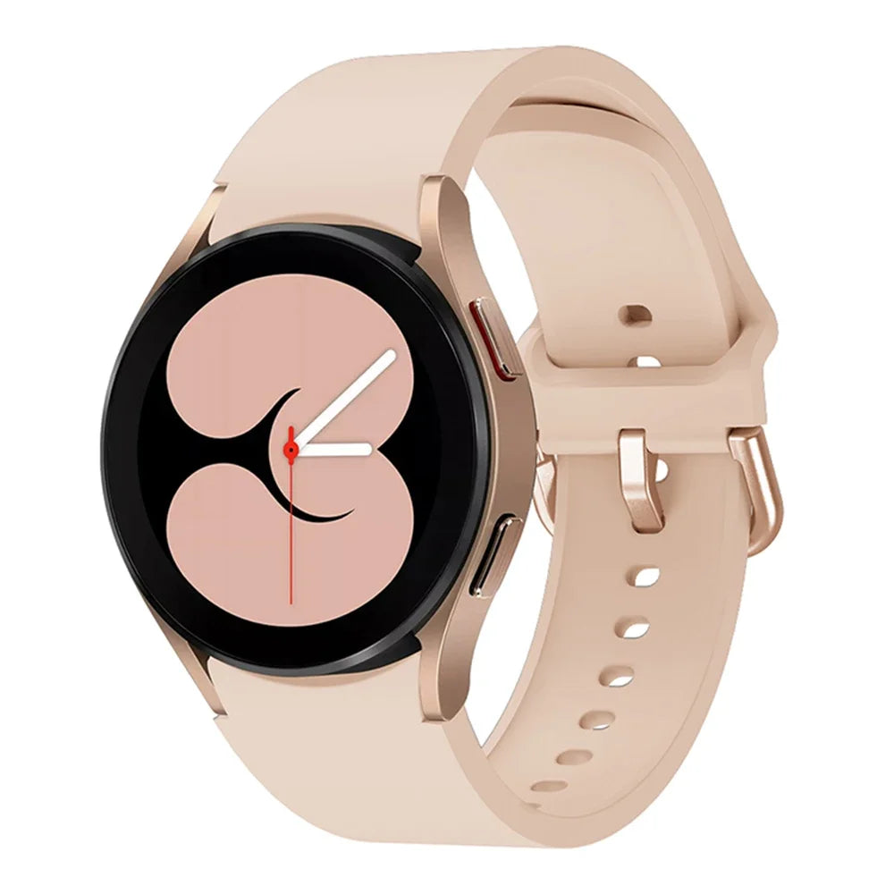 No Gap Silicone Strap For Samsung Galaxy Watch 6/4 Classic 47mm/43mm 5 Pro 45mm Bracelet Band For Galaxy Watch 7/6/5/4 40mm 42mm