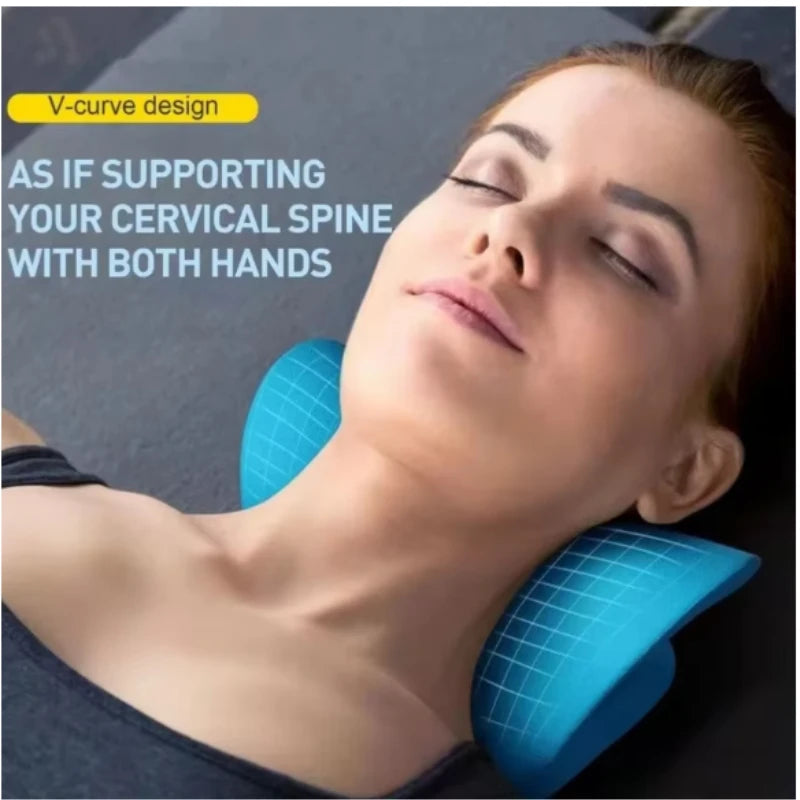 Portable Cervical Massage Pillow Gravity Trigger Point Neck Massager Pillow For Neck Correction Cervical Support Home Use