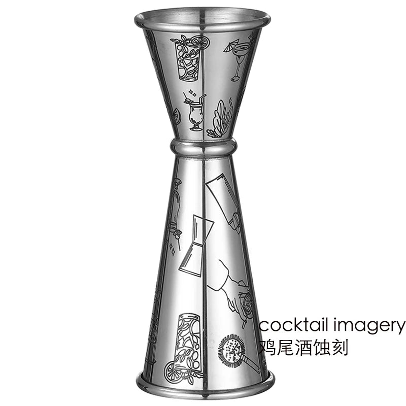 Double Jigger for Bartending, Cocktail Jigger 2 oz 1 oz | Cocktail Measuring Cup Japanese Jigger Shot Measure Jiggers