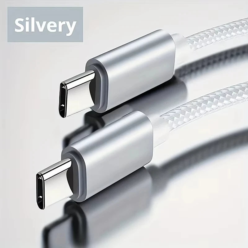 60W Quick Charger Type C To Type C 1M 2M 3M Cables PD Fast Charger Data Cable for iPhone 15 16 17 Pro Max Xiaomi Sunsung Huawei