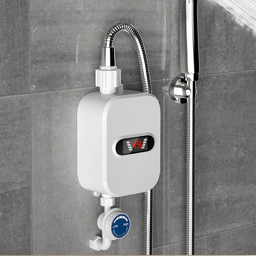 Instant Water Heater Shower 220V Bathroom Faucet EU Plug Hot