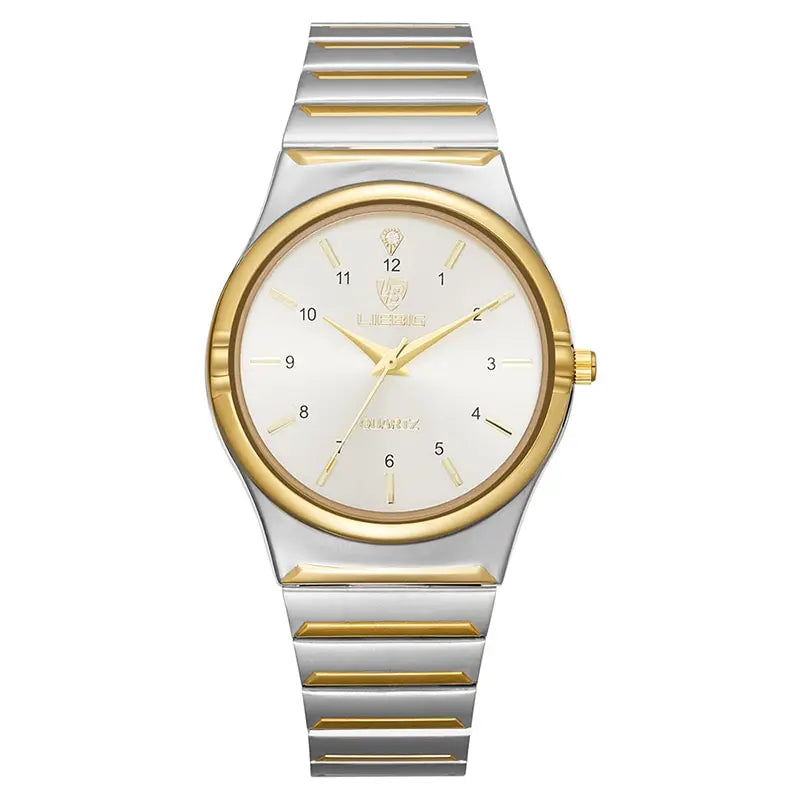 LIEBIG Women Quartz Watches Japan Movement Mens Luxury Stainless Steel Female Ladies Golden Wristwatch Clock Relogio Feminino