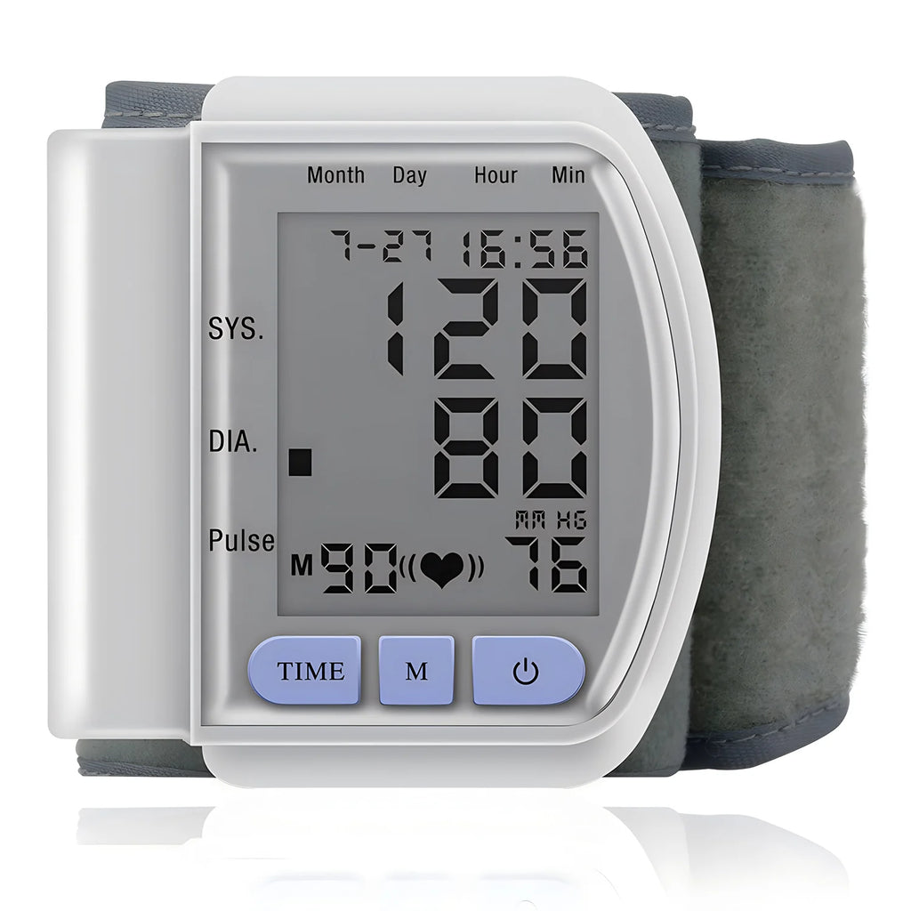 Wrist Digital Blood Pressure Monitor Medical Tonometer Automatic Tonometer Meter Tensiometer Pulse Rate Meter BP