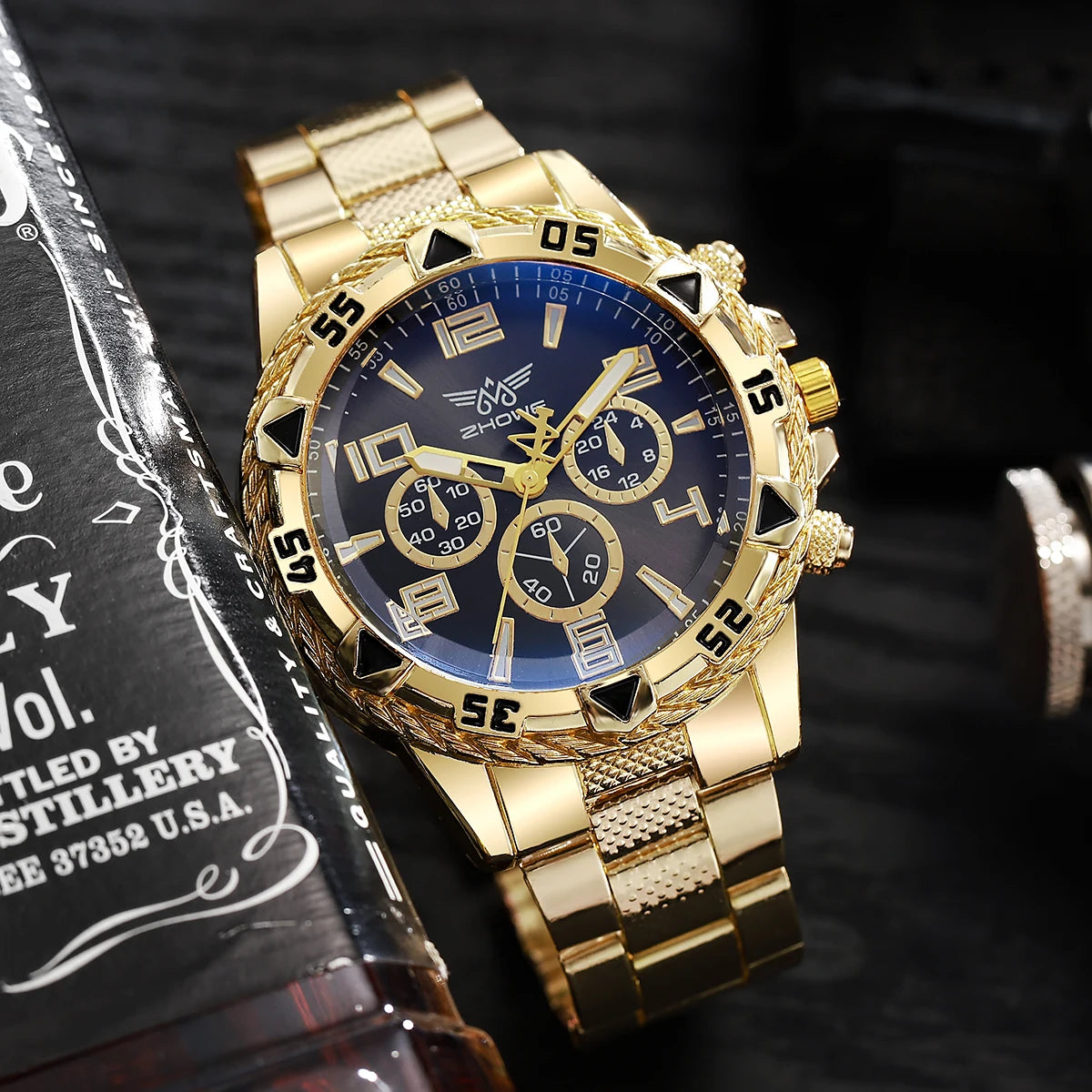 Rock Heavy Popular Big Dial Men Quartz Watches Horloges Mannen Мужские Часы Luxury Brand Men's Wristwatch Relogio Masculino Saat