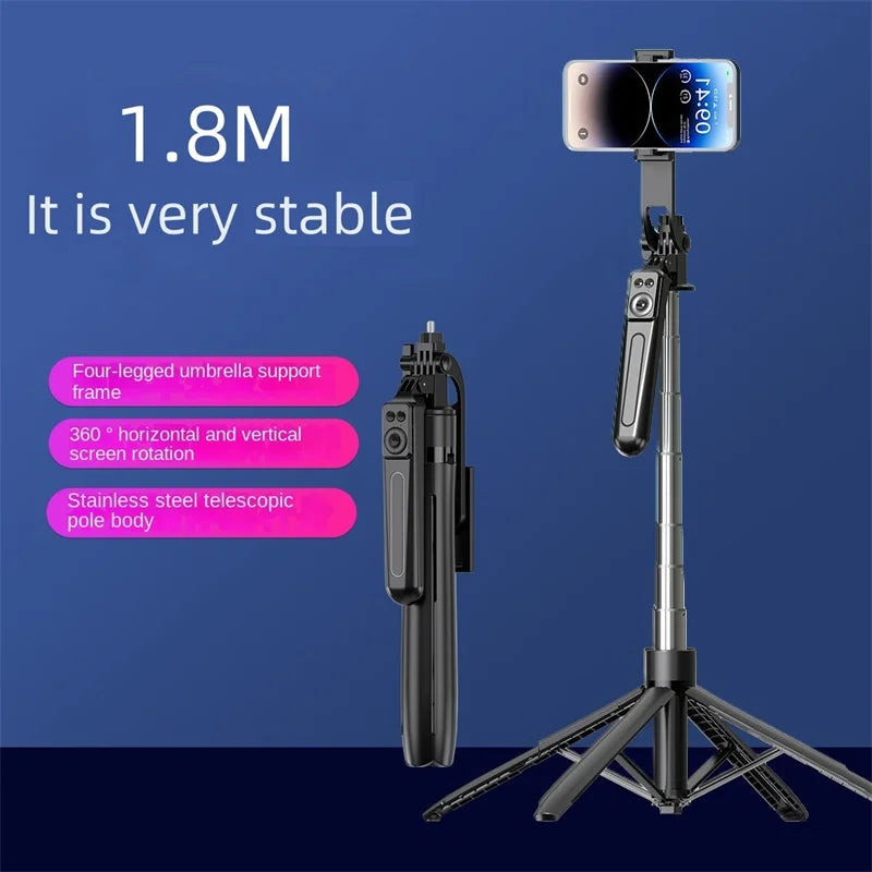 COOL DIER 2026 New 180cm Tripod for Smartphone Camera,Tripods Stand with Bluetooth shutter Wireless Selfie Stick brackets holder
