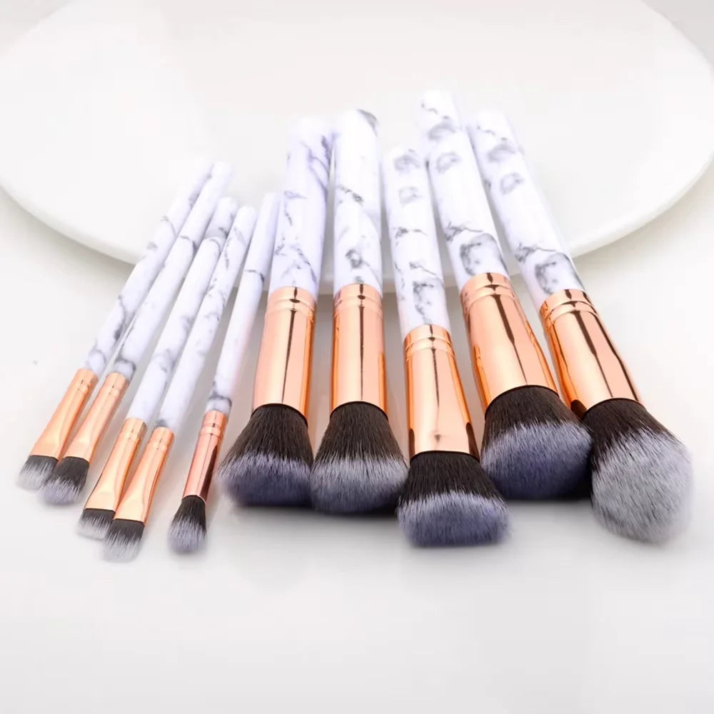 10PCS Makeup Brush Set Professional Super soft detail brush Blush Brush Foundation Concealer Eyeshadow Brush