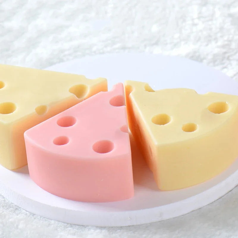 Mini Cheese 3D Mold Baking Handmade Candle Soap Silicone DIY Decorating Tool Chocolate Ice Cream Mousse Cake Mold
