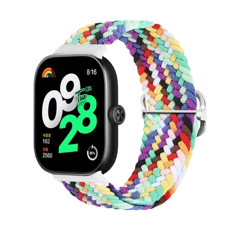 Nylon Strap For Xiaomi Mi Band 10 7 9 8 Pro Elastic adjustable Braided solo loop Replacement Bracelet Correa Redmi watch 4 5 6