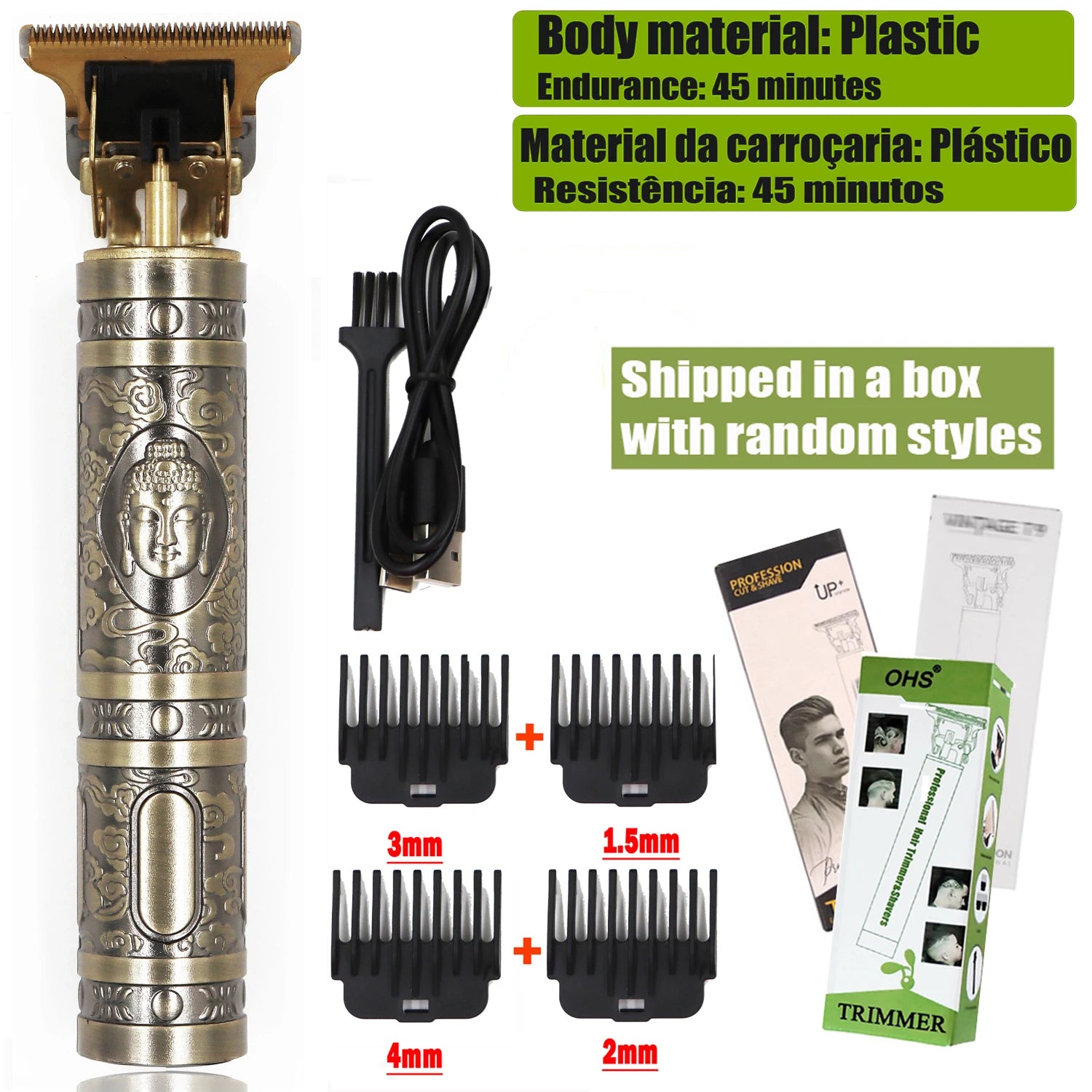 Tondeuse Dragon Vintage T9 Cordless Professional Hair Clippers Electric Trimmers For Men Clipper hair cutting machine Shaver