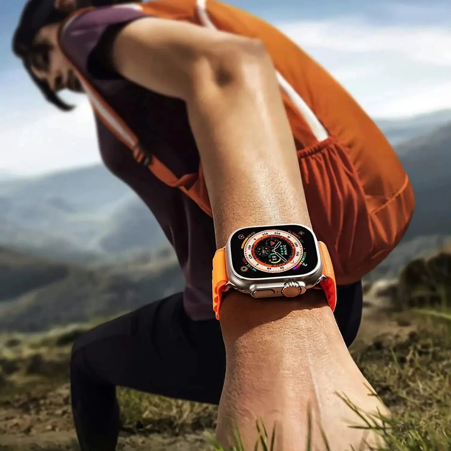 Alpine Loop Strap For Apple Watch Band 49mm 45mm 42mm 44mm 41mm 40mm 38mm Nylon Strap For IWatch Series Ultra 2/SE/9/8/10 46mm