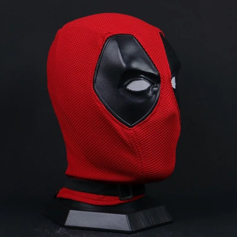 Hot Deadpool Silicone Headset Knitted Mask Cosplay Props Anime Accessories Silicone Toys Halloween Funny Props Festival Gifts
