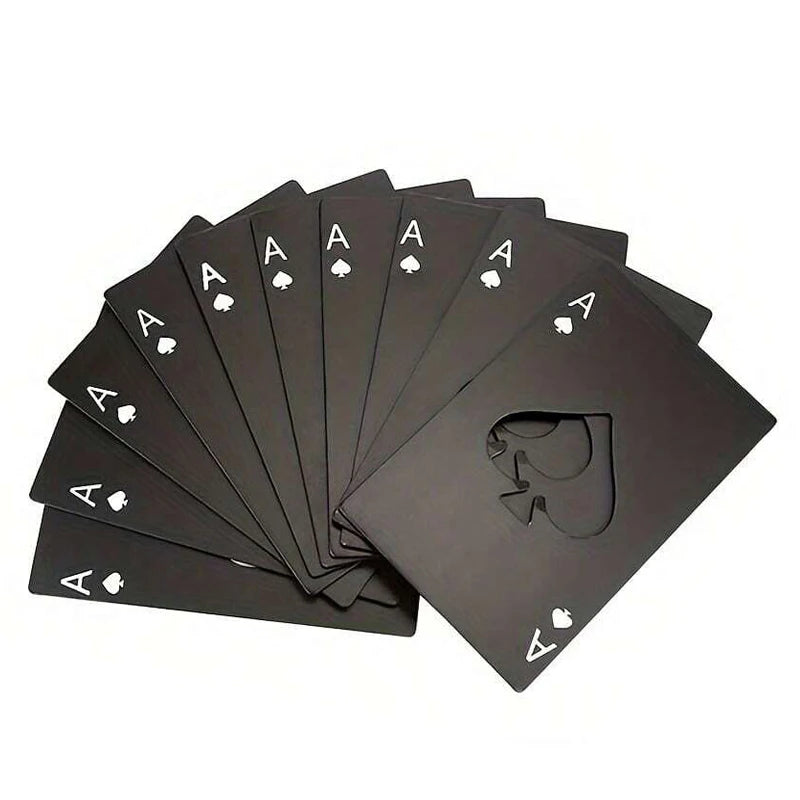 Stainless Steel  Spades A Winemaker Bottle Opener Playing Cards Bottle Opener Credit Card Beer Bottle Opener