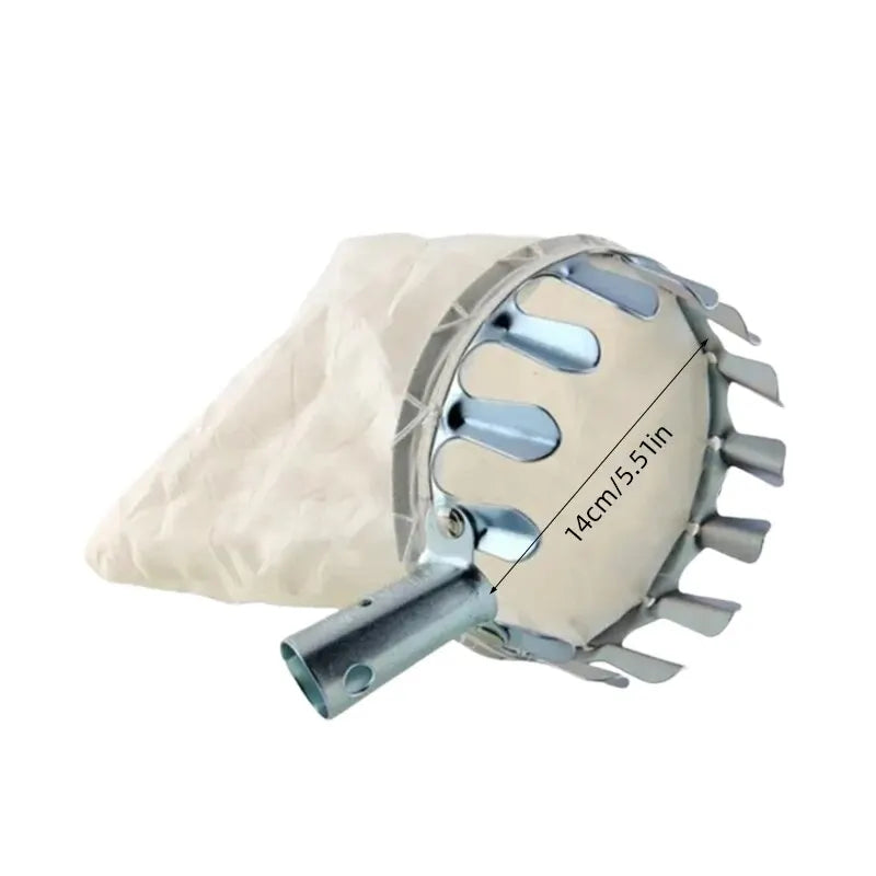 1pc Fruit Picker Tool, Metal Cherry Picker Tool, Fruit Picker Basket Head,Fruit Harvester Attachment Garden Hardware Tools