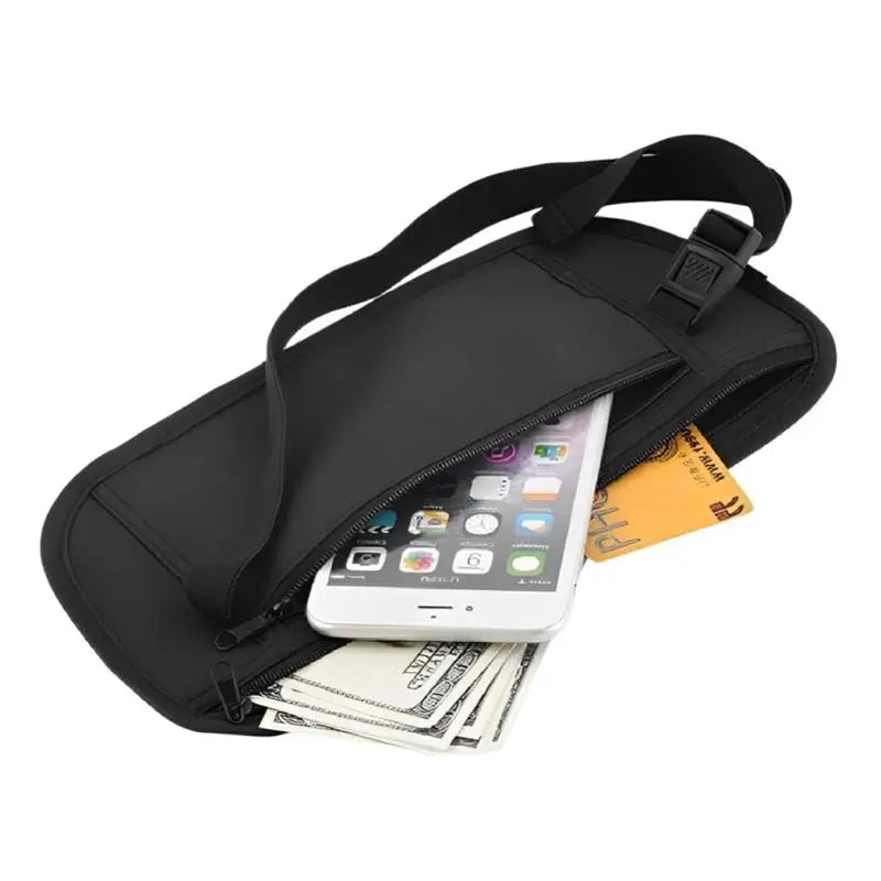 1pc Sport Running Wais Bag Invisible Travel Waist Packs Pouch For Passport Money Belt Bag Hidden Security Wallet Gift Pack