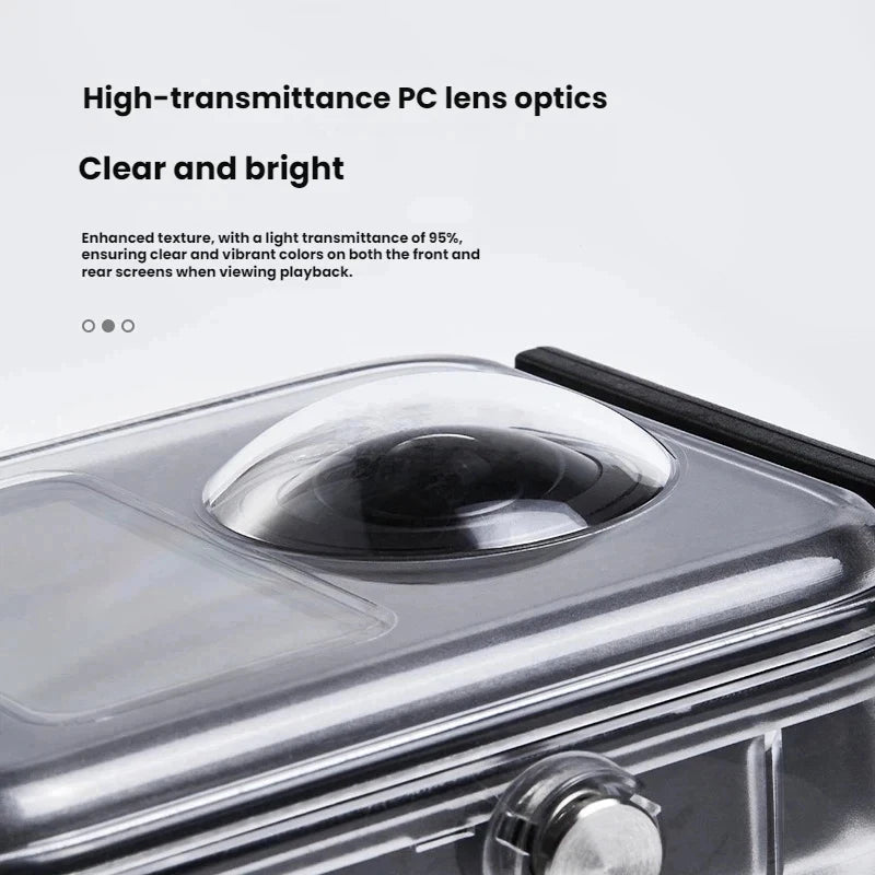 45M Deep Dive Waterproof Case for DJI Osmo 360, Anti-Fog Lens Protective Shell, Underwater Photography Housing for Action Camera
