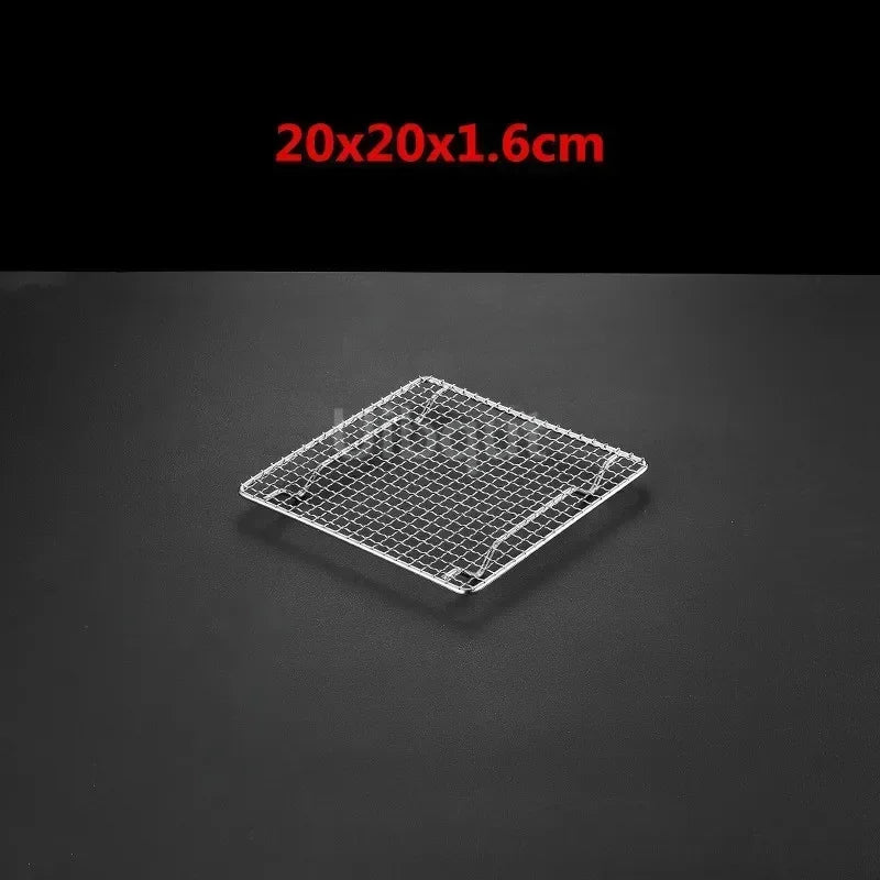 square bbq net rack meshes stainless steel 304 BBQ grill Mesh Rectangular Baking rack with Foot leg Drainage Cake Drying Frame
