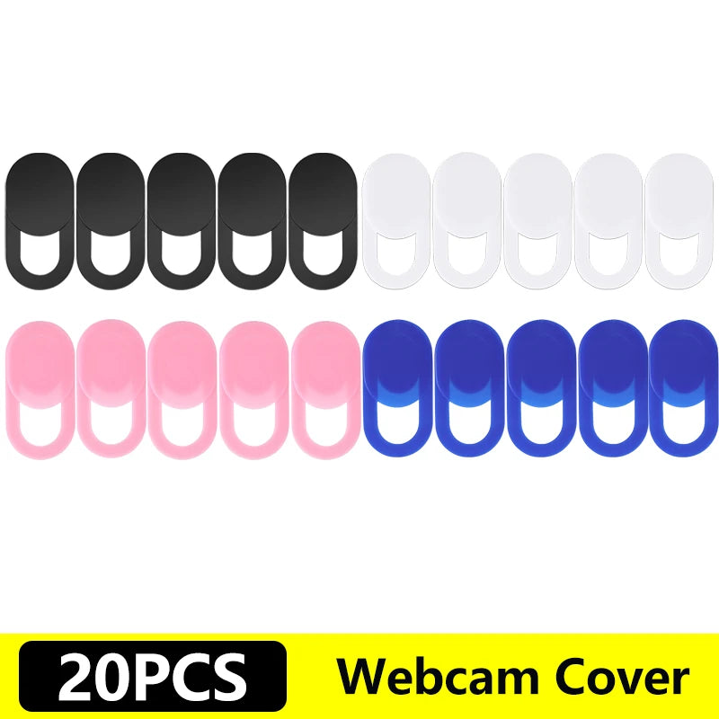 1-20Pcs Ultra-Thin Laptop Webcam Cover Self-adhesive Lens Protector For iPad Tablet PWeb Mobile Phone Lenses Privacy Sticker