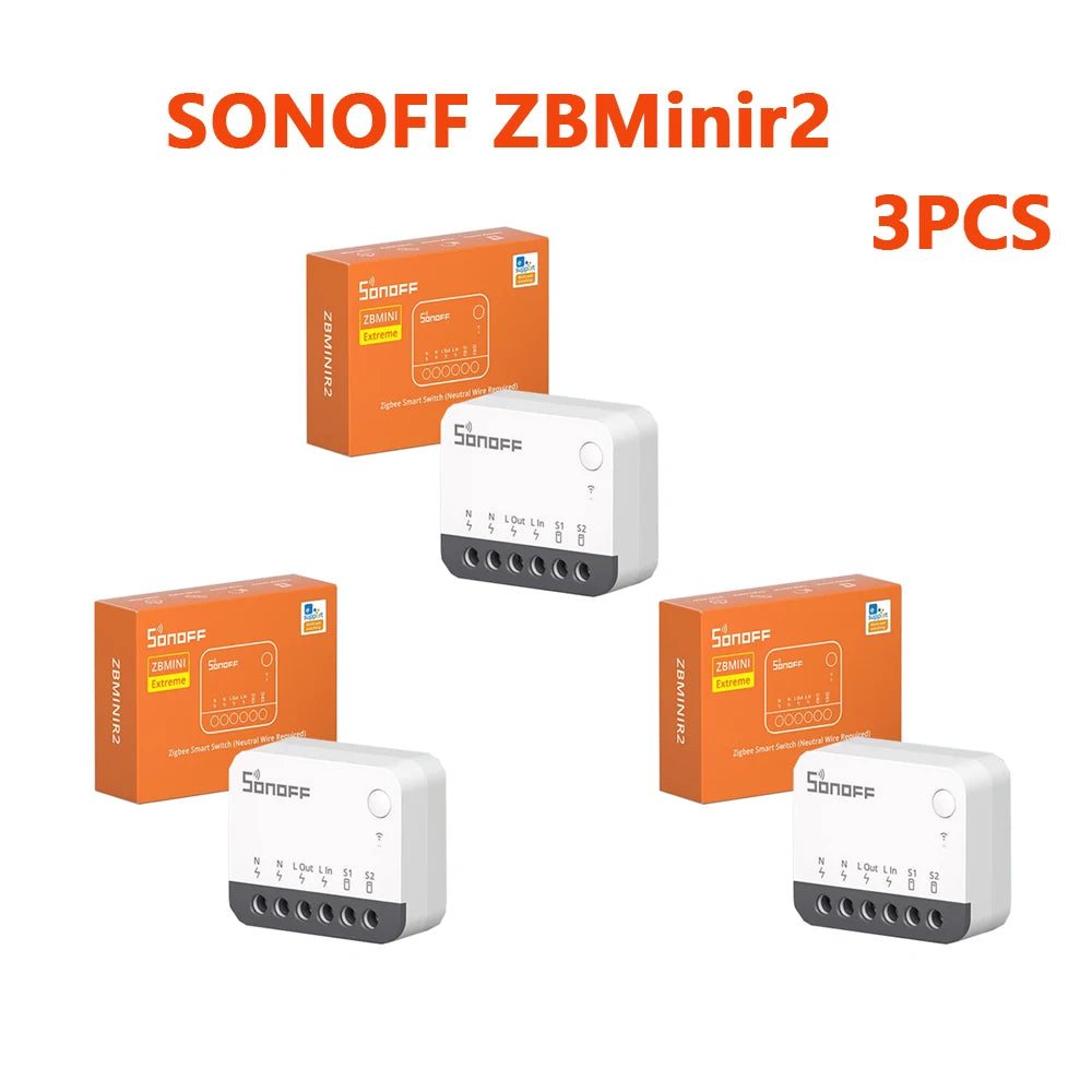 SONOFF ZBMinir2 Zigbee Smart Switch ZBMini R2 Extreme External Switch Control Detach Relay Neutral Wire Required Zigbee Switch