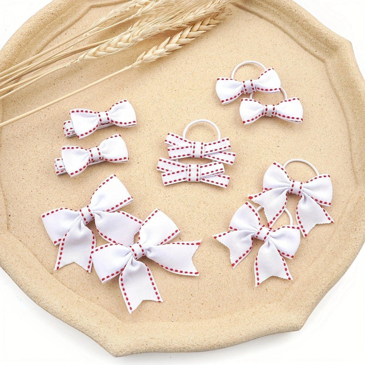 10 Pieces/Set Wholesale Children Girl Hair Clips, Barrettes, Hair Bows, Hair Ties, Headwear for School Girls Accessories