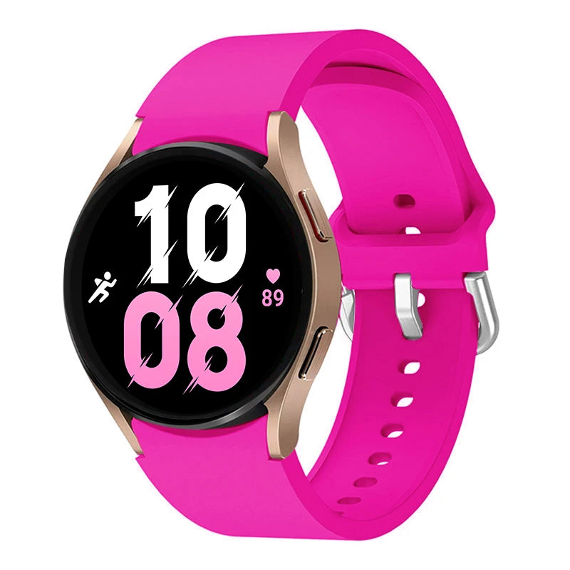 official Silicone Strap For Samsung Galaxy Watch 5 4 44mm 40mm/4Classic 46 42mm Wrist 20mm Bracelet Galaxy Watch 5 Pro 45mm Band