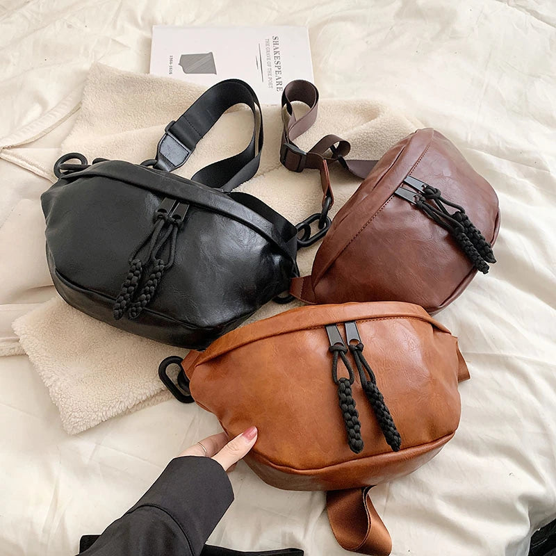 Designer Crossbody Chest Bags Top grade soft Leather Women Waist Bag Fashion  Fanny Pack Phone Packs Luxury ladies Shoulder Bags