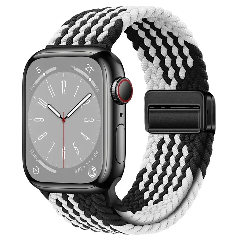 Nylon strap For Apple watch 11 10 42mm 46mm 9 8 7 45mm 41mm Ultra 3/2/1 49mm Magnetic wristband For iWatch 6 5 4 3 SE 44mm 40mm