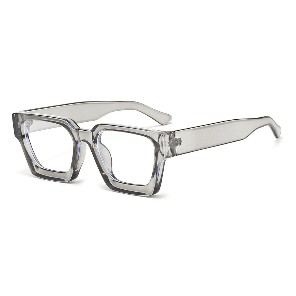 Retro Square Concave Anti-blue Light Glasses, European And American Fashionable Texture Thick-rimmed Eyeglass Frames 8539