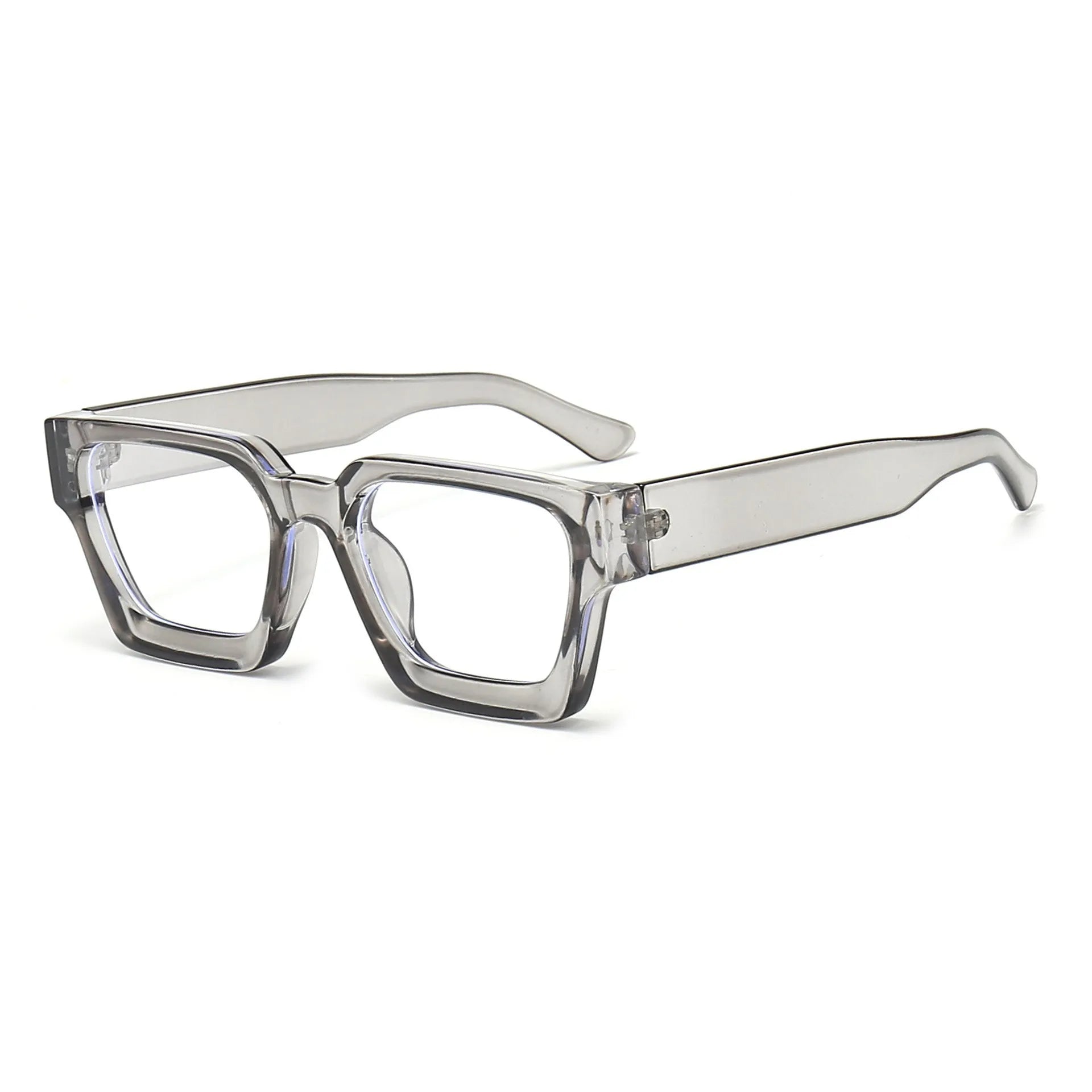 Retro Square Concave Anti-blue Light Glasses, European And American Fashionable Texture Thick-rimmed Eyeglass Frames 8539