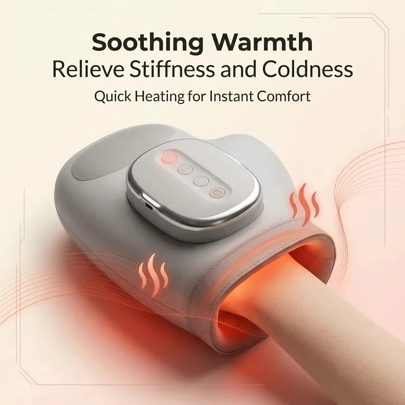 Hand Massager with Airbag Compression Vibration Glove for Hand Muscle Relax Gift for Men Women Wrist Palm Relief Device