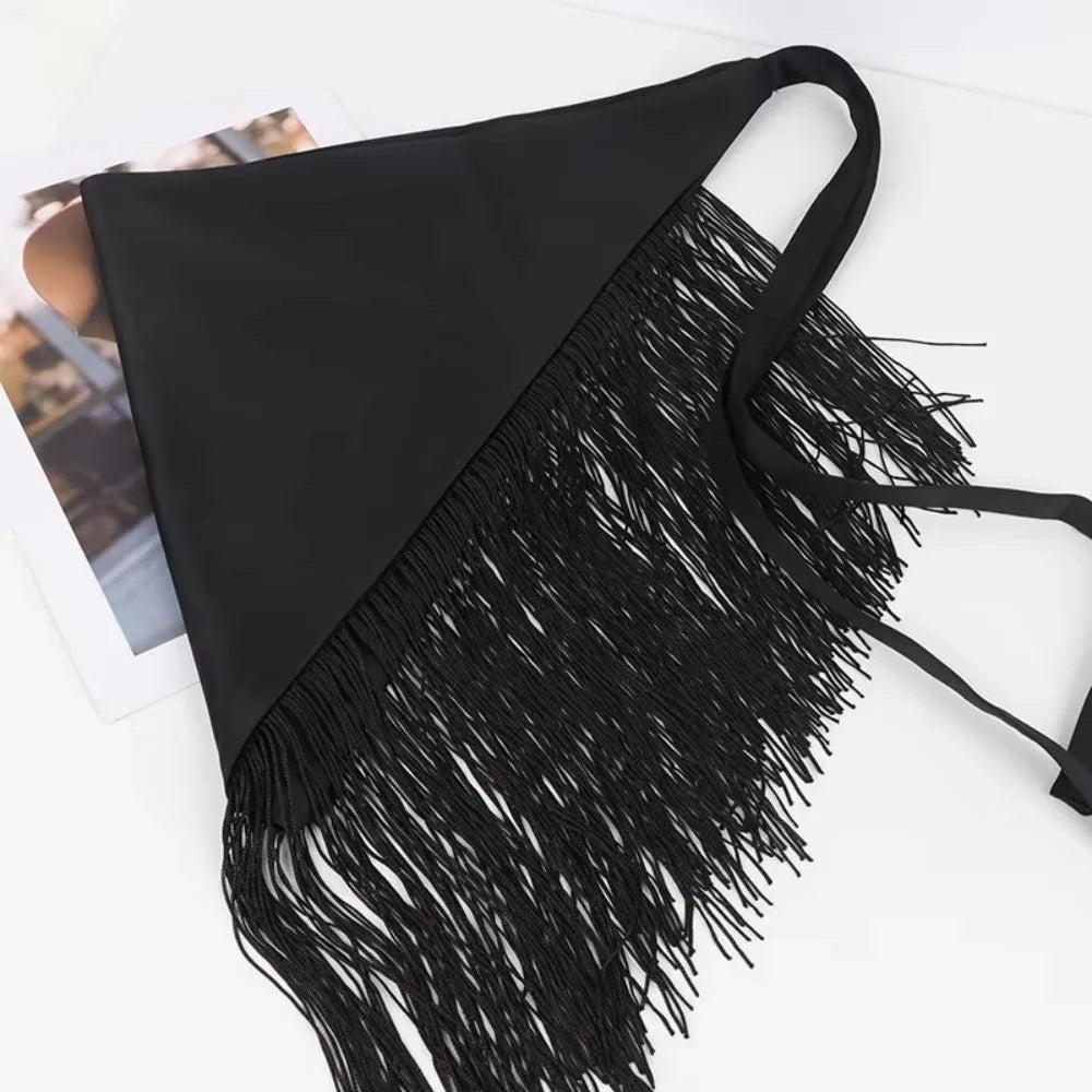 Fashion Retro Women Waistband Tassel Triangle Wide Waist Belt Shirt Dress Coat Decor Accessories Corset Belt