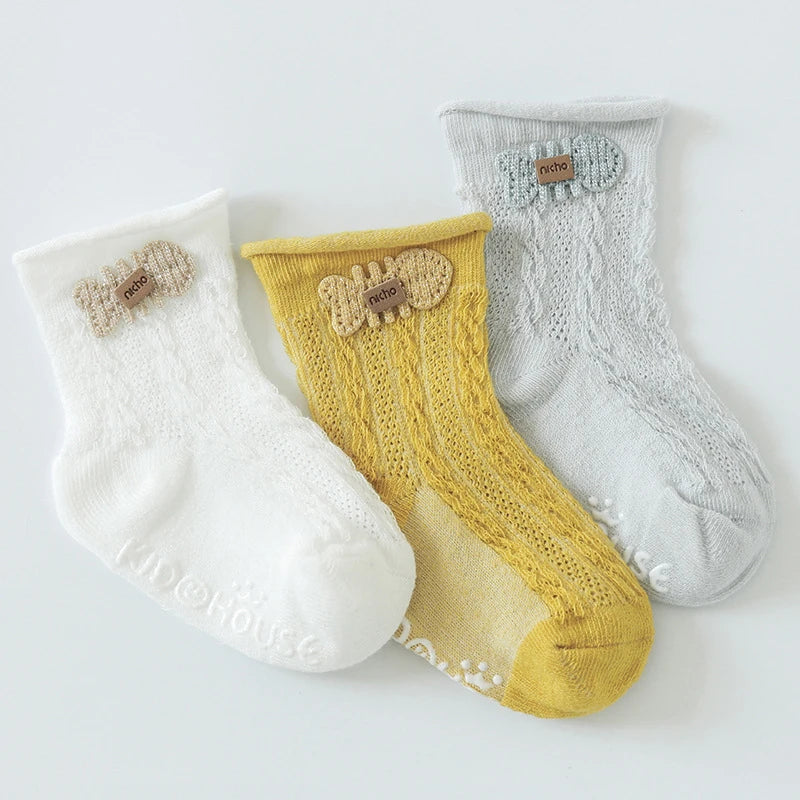 1 Pair Children Socks Girls Boys Baby Newborn Accessories Anti Slip Animals Kids Toddlers Gift Clothes Infant Breathable Cartoon