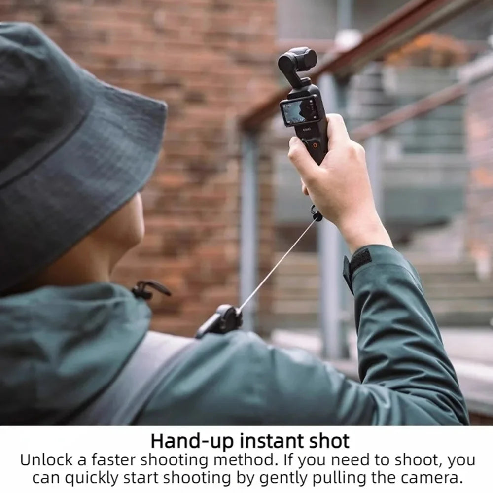 Telescopic Backpack Buckle Quick Release Extendable Lanyard Strap Anti-Drop Portable Hanger for DJI Osmo Pocket 4 3 Accessories