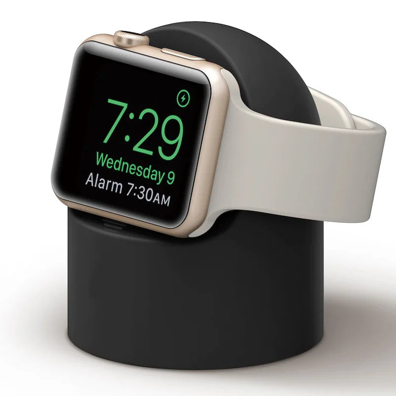 Charger Stand For Apple Watch Series 9 8 7 6 Ultra 2 Silicone Desktop Charging Bracket Dock Station iWatch Charging Cable Holder