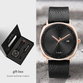TOMI New 2PCS Luxury Business Men Watch Gift Box Set Simple and Casual Men Calendar Quartz Watch Pen Reloj Men Holiday Gift