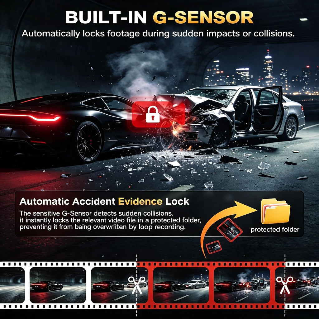3 Channel Dash Cam for Cars, View 4K Front 1080P Inside NO TF Card, 5G WiFi & APP Control, IR Night Vision, G-Sensor, 24 Hours Parking Mode