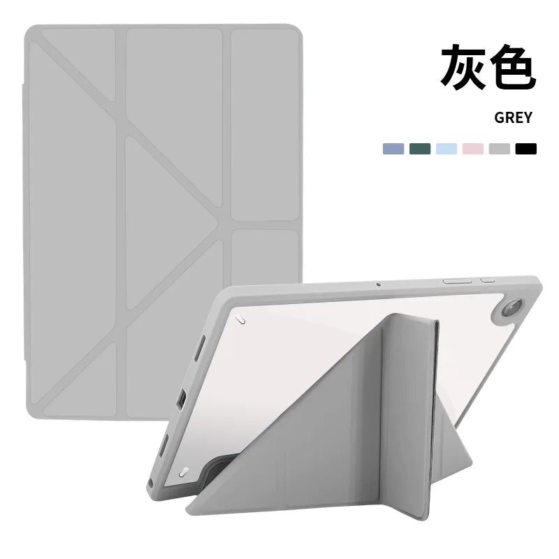Multi-fold Smart Cover For Samsung Tab A11 A9 Plus 11 Case Galaxy Tab S10 S9 S7 FE S8 Plus 10.9 11 13.1 12.4  S6 lite 10.4 Funda