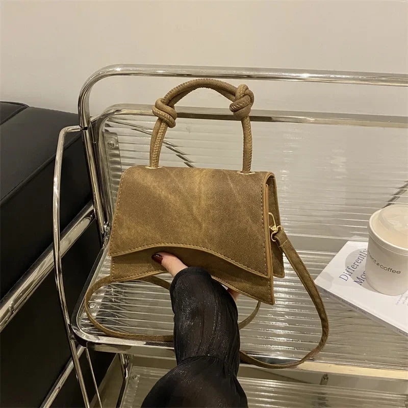 Trend Crossbody Bag for Women Elegant Designer Shoulder Bag Lady Soft Pu Leather Square Bags for Autumn Handbag and Purse Bolsos