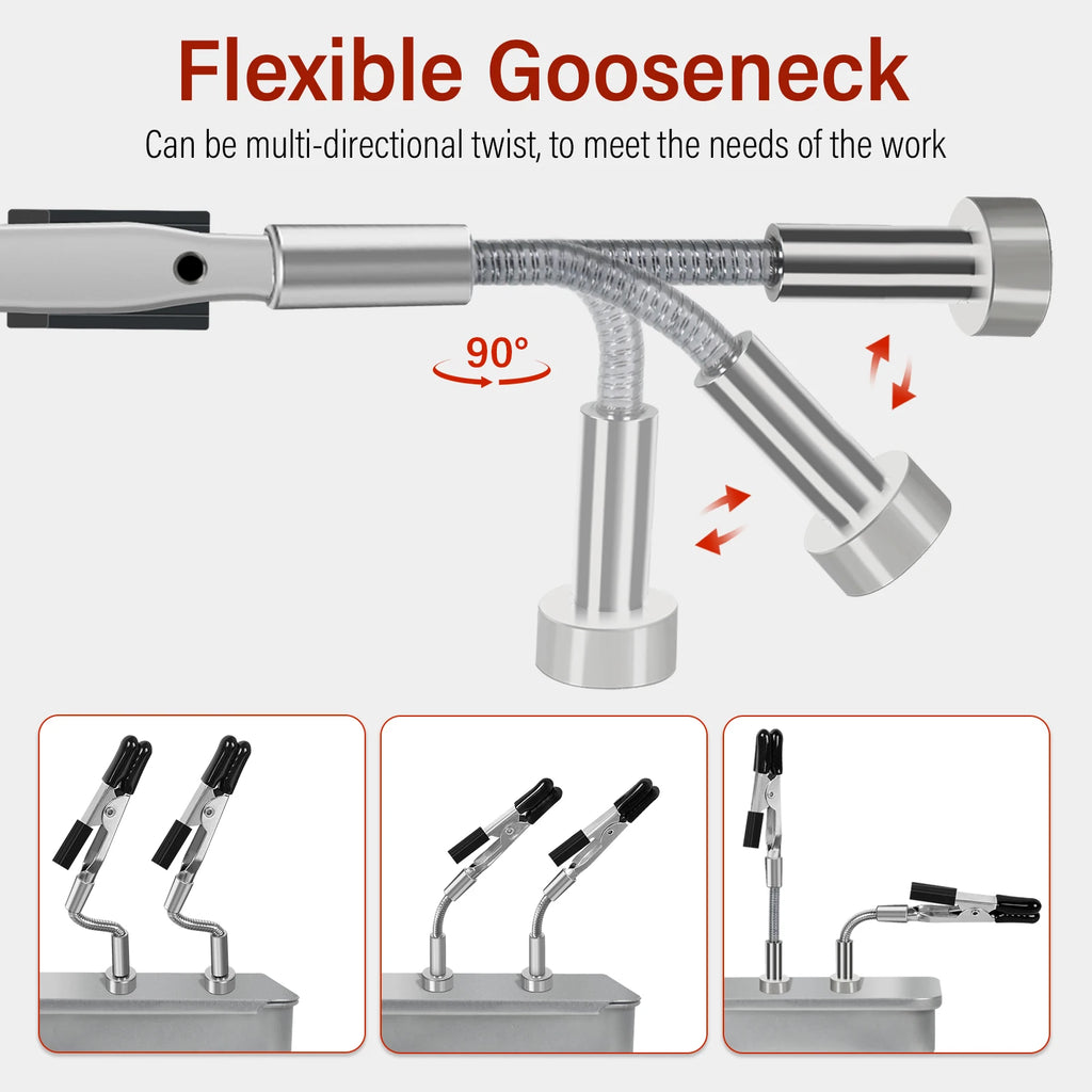 Soldering Helping Hands 4 Magnetic Universal Flexible Arm Welding Assistant PCB Clamp Thir Hand Welding Repair Tools