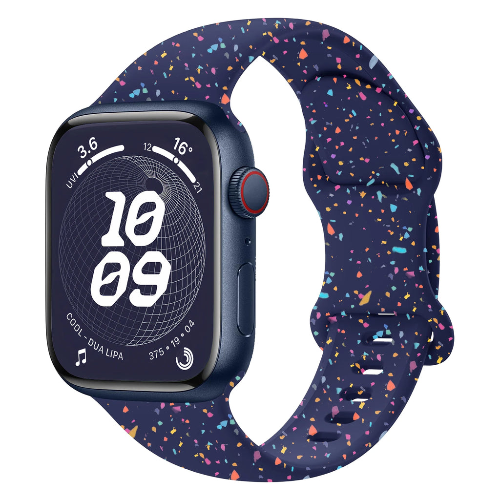 Silicone Strap for Apple watch band 40mm 41mm 45mm 44mm 46mm 49mm 42mm Breathable bracelet iwatch Series 11 10 9 8 SE 3 Ultra 2