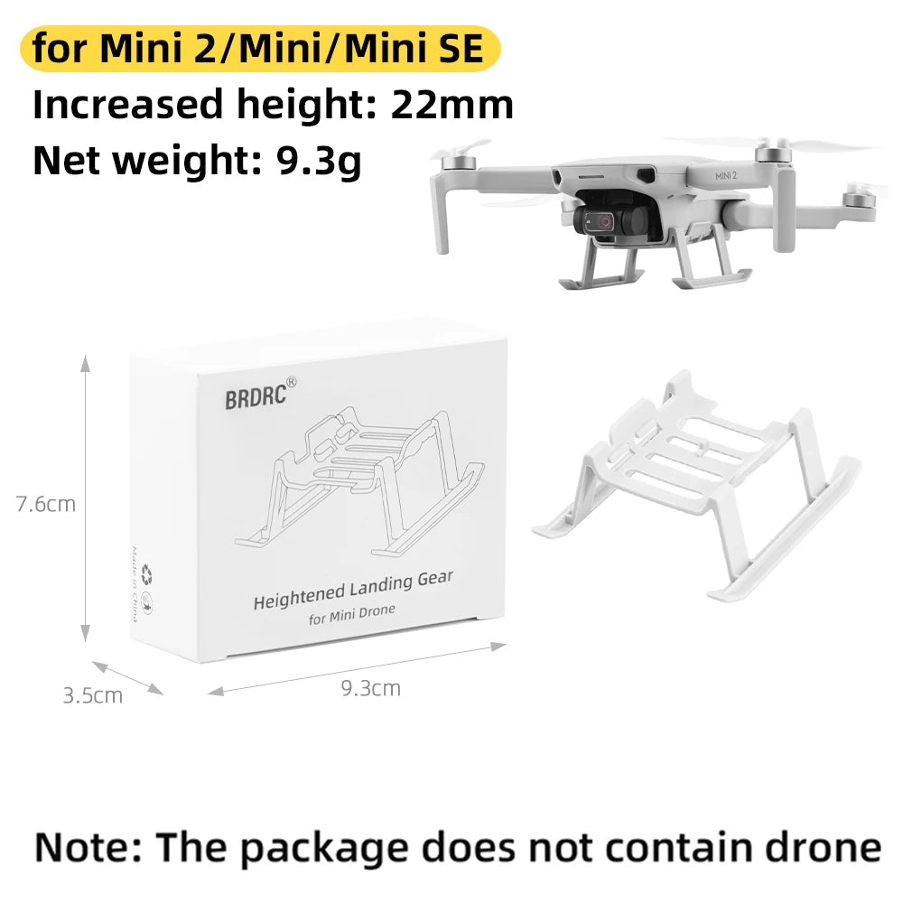 BRDRC Landing Gear Compatible with DJI Mini 4K/Mini 2/Mavic Mini/SE Quick-Release Legs Drone Accessories