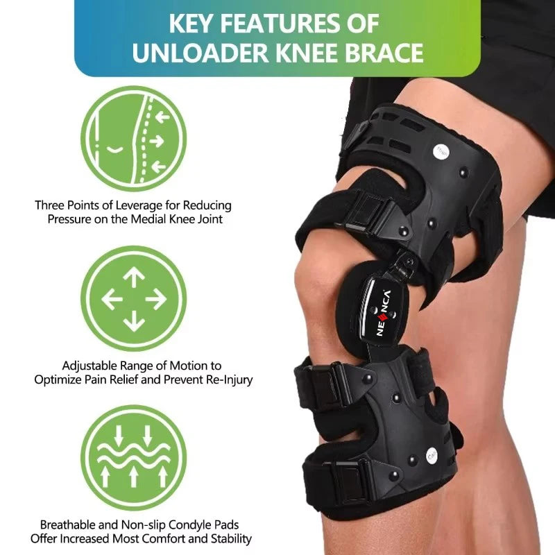 NEENCA OA Unloader Knee Brace Pain Relief & Knee Support for ACL & Meniscus Injury Joint and Patella Stability for Men and Women