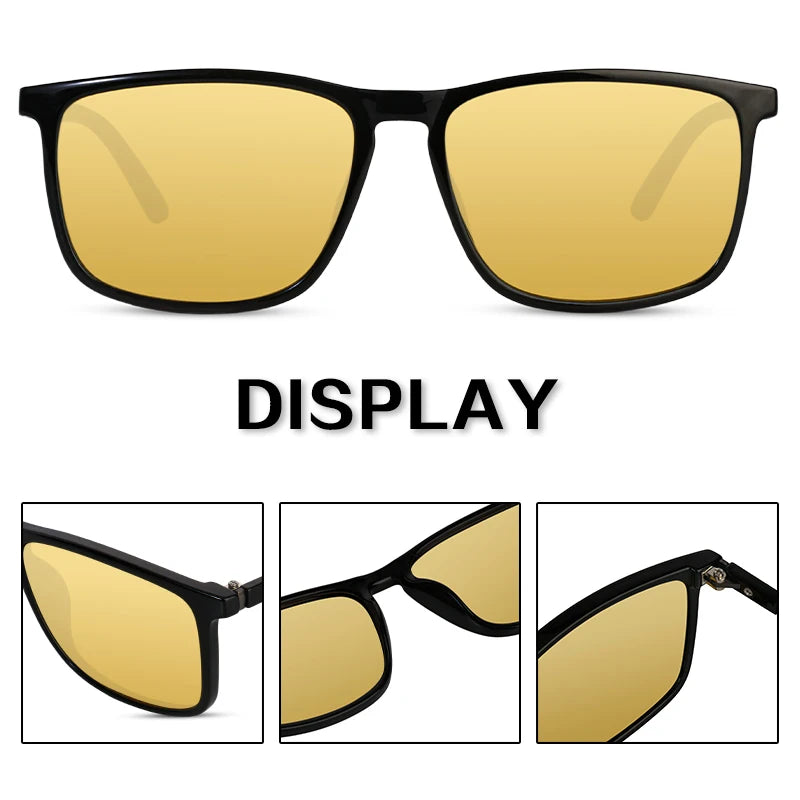 Night Vision   Yellow Lens Anti-Glare Goggle Night Driving Sunglasses Eyewear  UV400